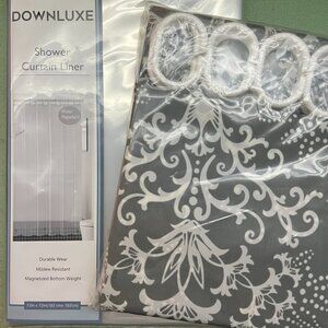 Downluxe Lightweight Clear Shower Curtain Liner